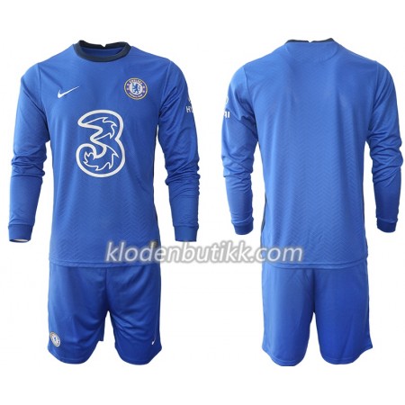 Chelsea Barn Hjemmedraktsett 2020-2021 Langermet (+ Korte bukser)